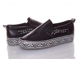 Слипоны женские весна-осень (36-41) Xifa-H-8-black