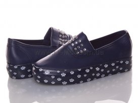 Слипоны женские весна-осень (36-41) Xifa-H-9-blue