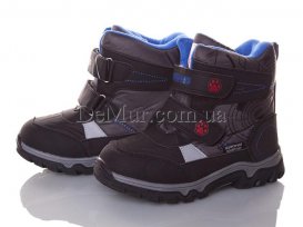 Ботинки детские для мальчиков зимние (33-38) CBT.T-C-023-2-black-d-grey-blue