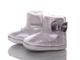 Пинетки детские для девочек (17-20) Clibee-caleton-YD-149-silver
