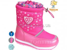 Дутики детские для девочек зимние (27-32) Tom.M-CT-3977E