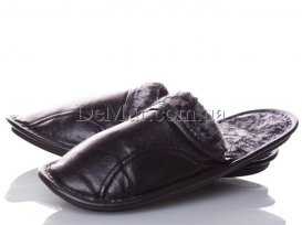 Тапочки мужские для дома (39-43) DeMur-М-кожа