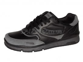 Кроссовки мужские весна-осень (41-45) Restime-PMO-18406-black-l-grey (18.5$)
