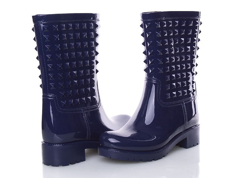 Сапоги женские Class-shoes (36-40) 808 синий (деми)