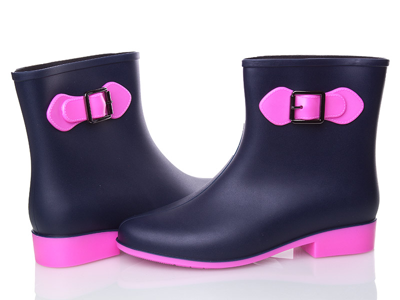 Ботинки женские Class-shoes (36-40) G01 синий-розовый (деми)