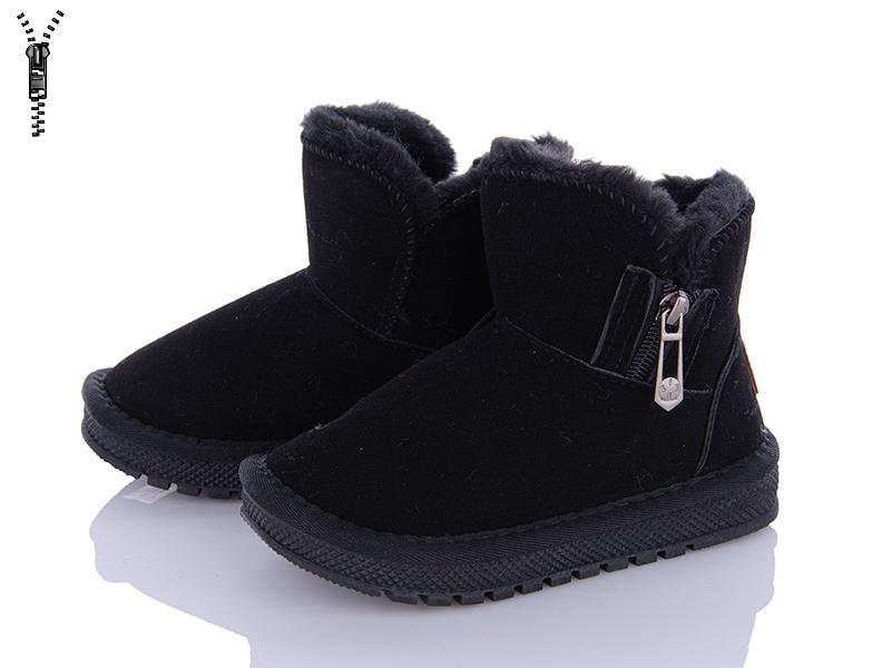 Угги (UGG) детские OkShoes (26-31) B312 black (зима)