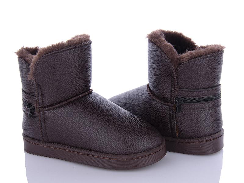 Угги (UGG) детские OkShoes (31-36) A302 brown (зима)