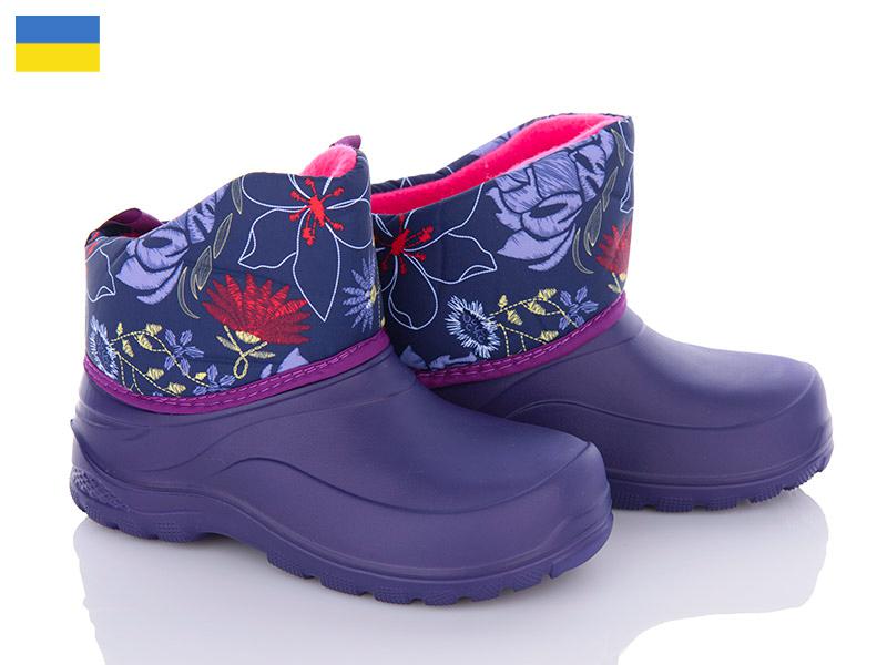 Ботинки детские зимние для девочек Malibu (30-36) GKZ082 фіолетовий (зима)
