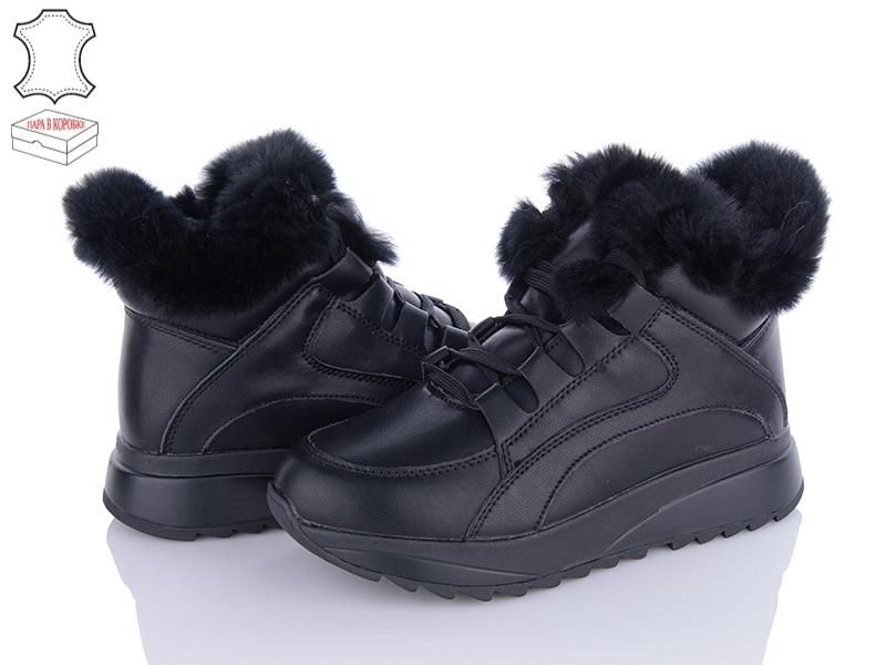 Ботинки женские зима Jessica (37-40) ZJ2301H black (зима)
