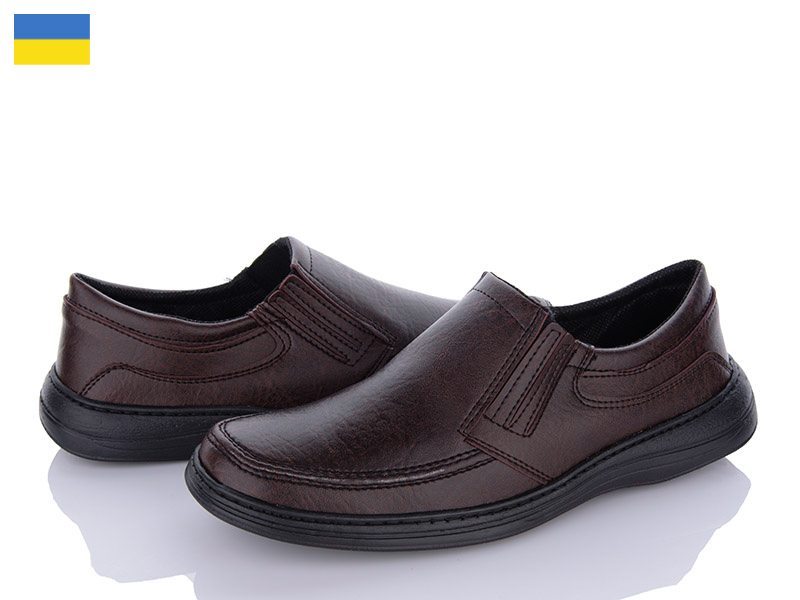 Туфли Paolla (40-45) T1 коричневий (деми)