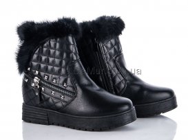 Сникерсы женские зимние (36-41) Ailaifa-AI-170404-22-black