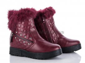 Сникерсы женские зимние (36-41) Ailaifa-AI-170404-22-wine-red