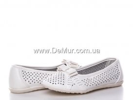 Балетки детские для девочек весна-осень (30-36) Apawwa-H-857-white