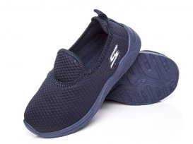 Слипоны детские для девочек весна-осень (30-35) Violeta-203-12-navy