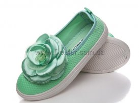 Слипоны детские для девочек весна-осень (31-36) Violeta-203-21-green