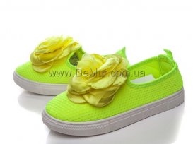 Слипоны детские для девочек весна-осень (31-36) Violeta-203-21-l-green