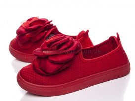 Слипоны детские для девочек весна-осень (31-36) Violeta-203-21-red