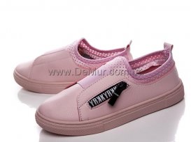 Слипоны детские для девочек весна-осень (30-35) Violeta-203-6-pink