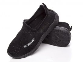 Слипоны детские для девочек весна-осень (30-35) Violeta-203-7-black