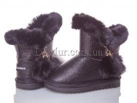 Ботинки детские для девочек зимние (26-31) Apawwa-N-220-black