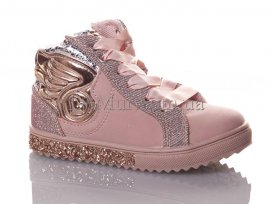 Ботинки детские для девочек зимние (26-31) EeBb-K-54-pink-demi