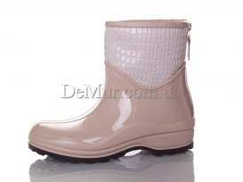 Сапоги женские резиновые для непогоды (38-41) Lenase-FAY-2-бежевые