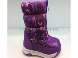 Дутики детские для девочек зимние (27-32) Tom.M-2502F