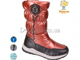 Дутики детские для девочек зимние (33-38) Tom.M-3926B