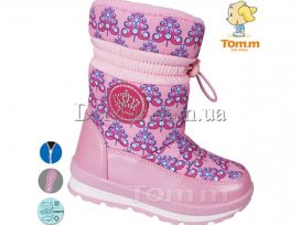 Дутики детские для девочек зимние (27-32) Tom.M-3987A