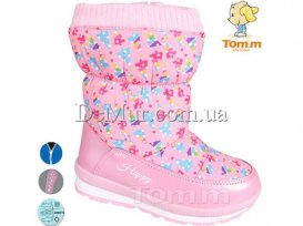 Дутики детские для девочек зимние (27-32) Tom.M-3988A