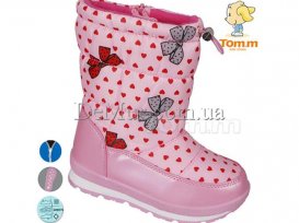 Дутики детские для девочек зимние (27-32) Tom.M-3991A