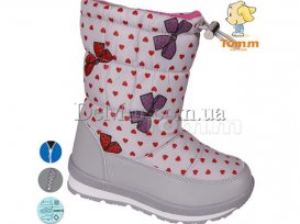 Дутики детские для девочек зимние (27-32) Tom.M-3991B