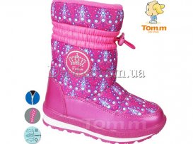 Дутики детские для девочек зимние (27-32) Tom.M-3987D