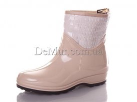 Ботинки женские резиновые для непогоды (38-41) Lenase-Fay-2-бежевые