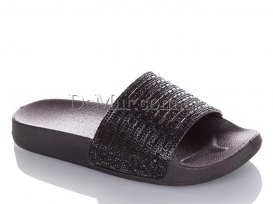 Шлепанцы женские (36-41) Super-Gear-S-6189-black