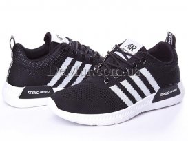 Кроссовки женские весна-осень (36-41) Violeta-33-33-black-white