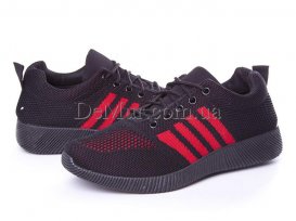 Кроссовки подростковые весна-осень (36-41) Violeta-45-31-black-red