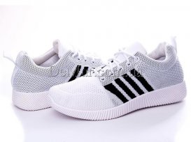 Кроссовки подростковые весна-осень (36-41) Violeta-45-31-white-black