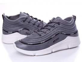 Кроссовки подростковые весна-осень (36-41) Violeta-64-16-grey-black