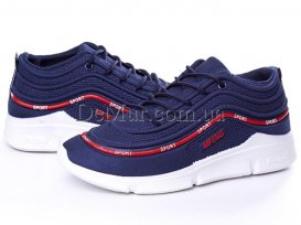 Кроссовки подростковые весна-осень (36-41) Violeta-64-16-navy-red