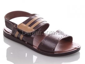 Босоножки мужские (40-44) DeMur-M-5908-brown-beige
