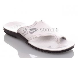 Шлепанцы мужские (40-45) DeMur-MN-white-grey-P