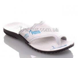 Шлепанцы мужские (40-45) DeMur-MP-white-blue-P