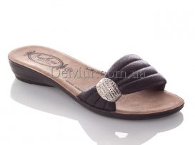 Шлепанцы женские (36-40) DeMur-W-7152-black