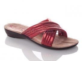 Шлепанцы женские (36-40) DeMur-W-7153-red