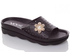 Шлепанцы женские (36-40) DeMur-W-7777-2-black