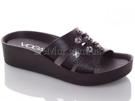 Шлепанцы женские (36-40) DeMur-W-7777-3-black