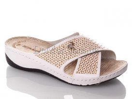 Шлепанцы женские (37-41) Rita-1209-white
