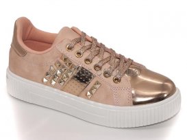 Кеды женские весна-осень (36-40) Violeta-20-462-pink-champane