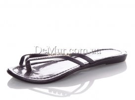 Шлепанцы женские (36-40) DeMur-WPaetki-grey
